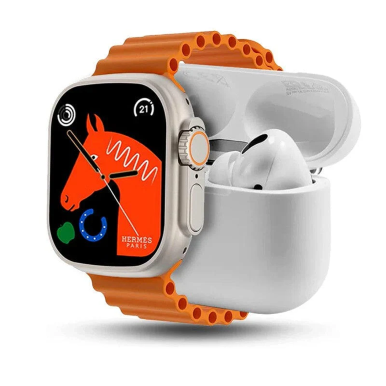 Smart watch with Airpods