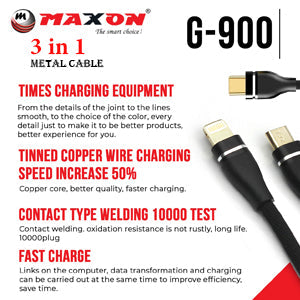 Maxon G-900 3in1 Cable